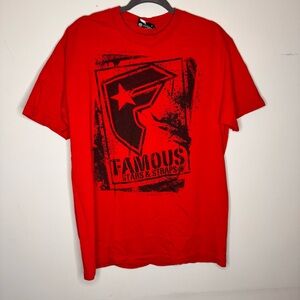 Famous Stars & Straps Bold Red Graphic Tee